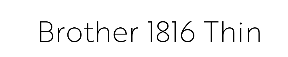 Brother 1816 Thin