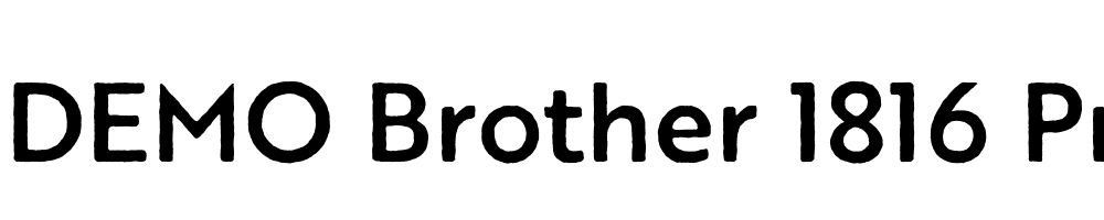  DEMO Brother 1816 Printed Medium