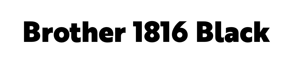 Brother 1816 Black