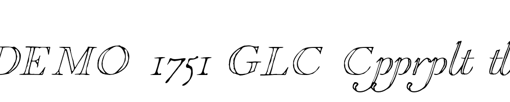 FSP DEMO 1751 GLC Cpprplt tln Italic