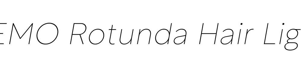 FSP DEMO Rotunda Hair Light Italic