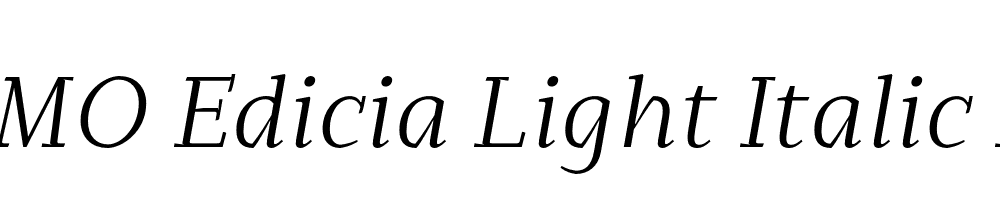 FSP DEMO Edicia Light Italic Regular