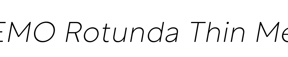 FSP DEMO Rotunda Thin Med Italic