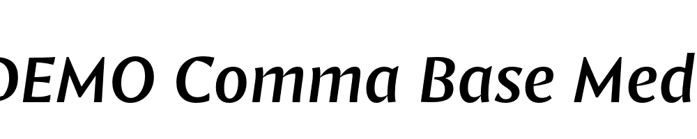 FSP DEMO Comma Base Med Italic