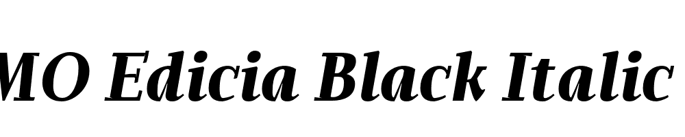 FSP DEMO Edicia Black Italic Regular