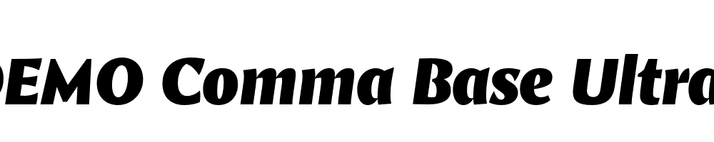 FSP DEMO Comma Base Ultra Italic