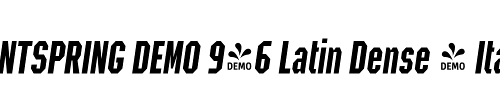  DEMO 946 Latin Dense 3 Italic