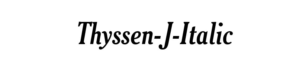 Thyssen-J-Italic