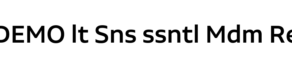 FSP DEMO lt Sns ssntl Mdm Regular