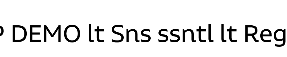 FSP DEMO lt Sns ssntl lt Regular