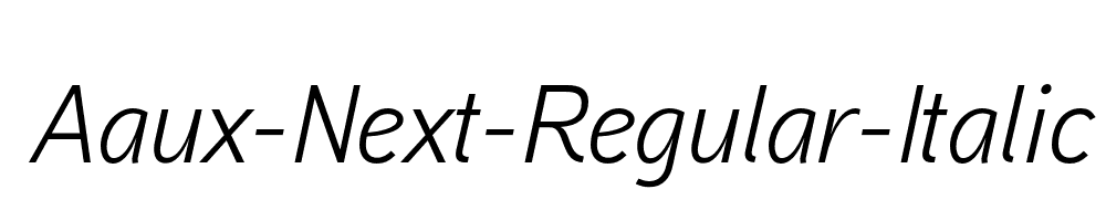 Aaux-Next-Regular-Italic