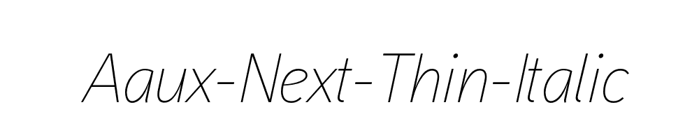 Aaux-Next-Thin-Italic