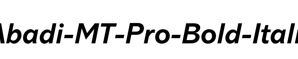 Abadi-MT-Pro-Bold-Italic