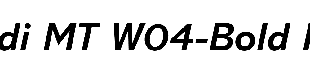 Abadi Mt W04 Bold Italic