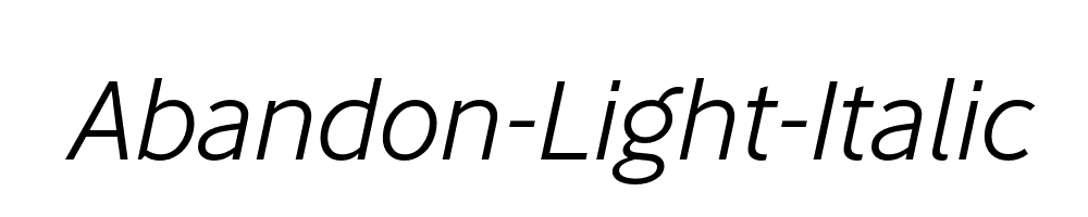 Abandon-Light-Italic