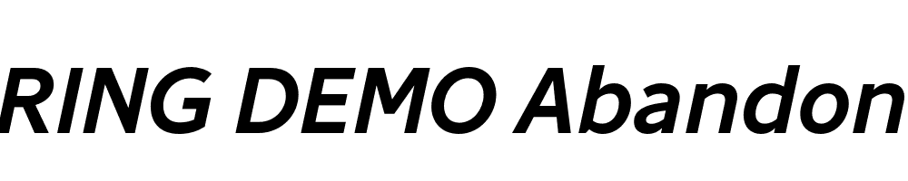  DEMO Abandon Me Italic