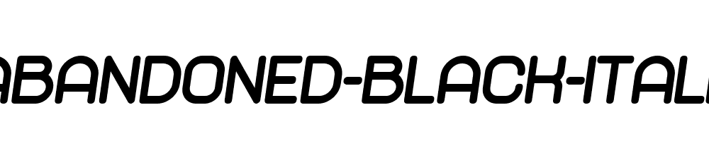 Abandoned-Black-Italic