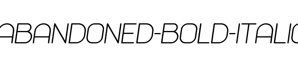 Abandoned-Bold-Italic