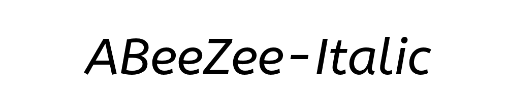 ABeeZee-Italic