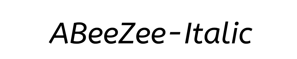 ABeeZee-Italic