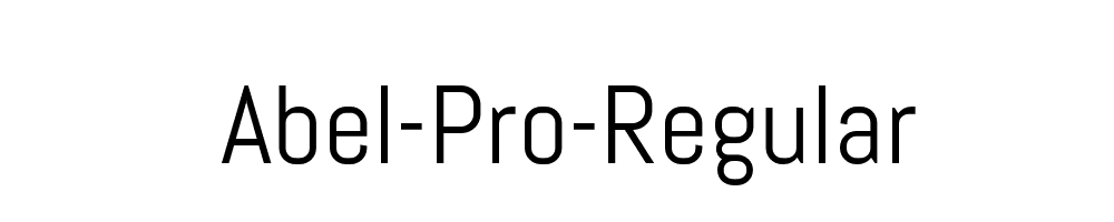 Abel-Pro-Regular