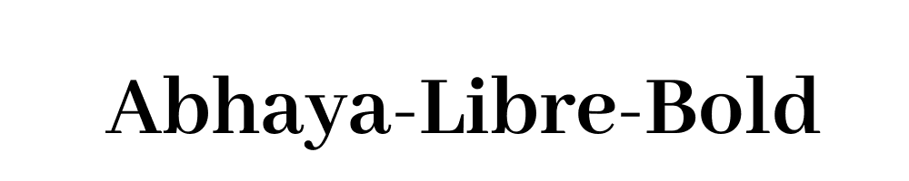 Abhaya-Libre-Bold