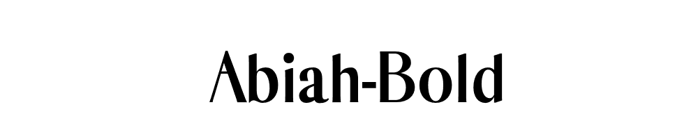 Abiah-Bold