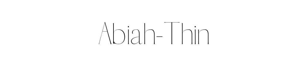 Abiah-Thin