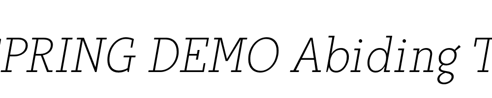  DEMO Abiding Th Italic