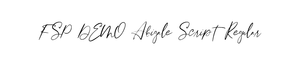 FSP DEMO Abigale Script Regular