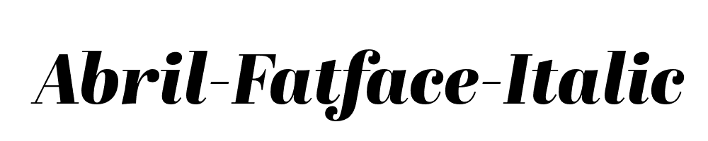 Abril-Fatface-Italic