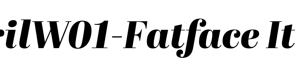 Abril W01 Fatface Italic