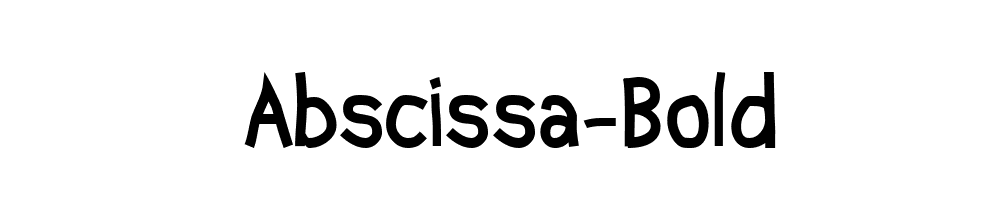 Abscissa-Bold