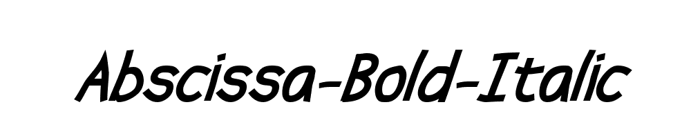 Abscissa-Bold-Italic