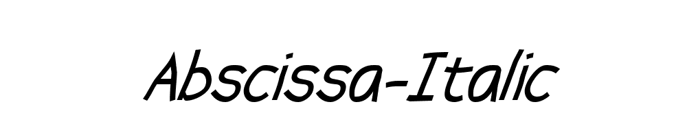 Abscissa-Italic