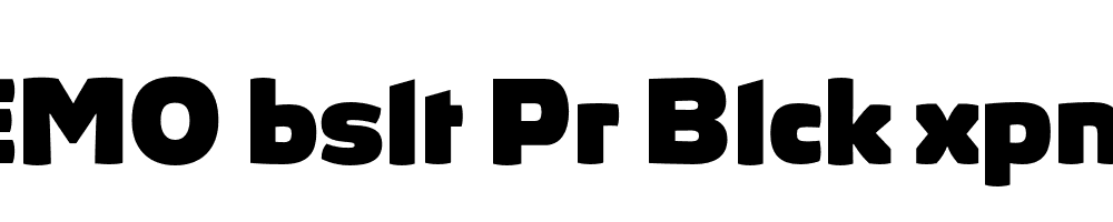 FSP DEMO bslt Pr Blck xpndd Bold