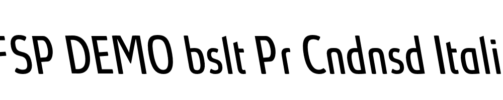 FSP DEMO bslt Pr Cndnsd Italic