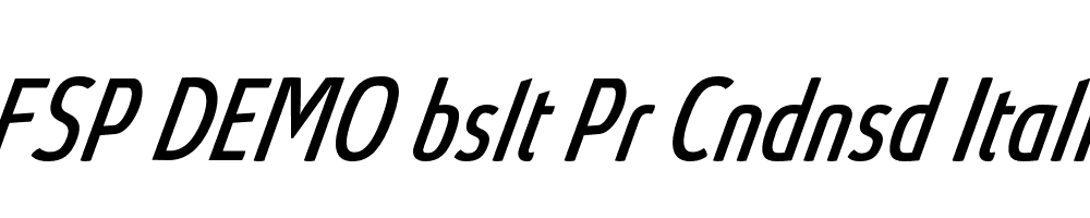 FSP DEMO bslt Pr Cndnsd Italic