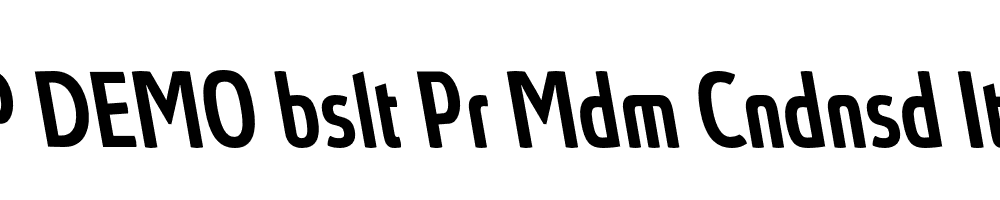 FSP DEMO bslt Pr Mdm Cndnsd Italic