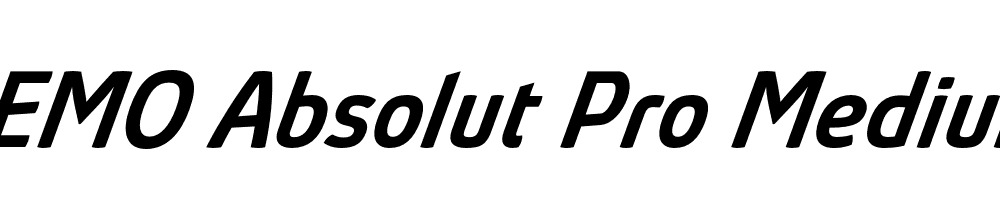 FSP DEMO Absolut Pro Medium Italic