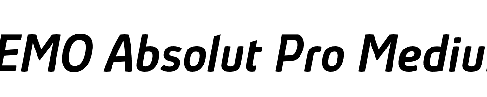 FSP DEMO Absolut Pro Medium Italic