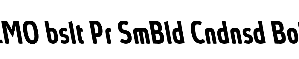 FSP DEMO bslt Pr SmBld Cndnsd Bold Italic