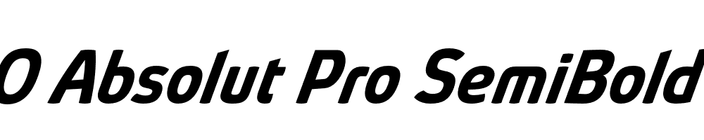 FSP DEMO Absolut Pro SemiBold Bold Italic