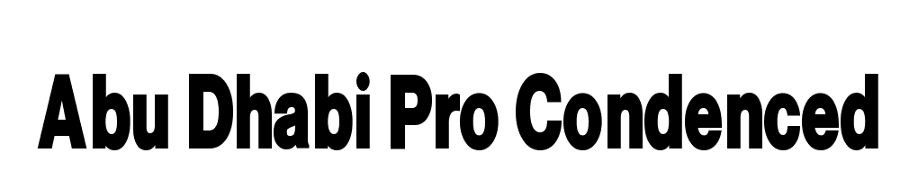 Abu Dhabi Pro Condenced