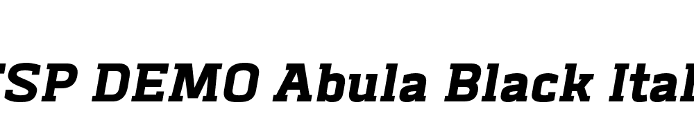 FSP DEMO Abula Black Italic