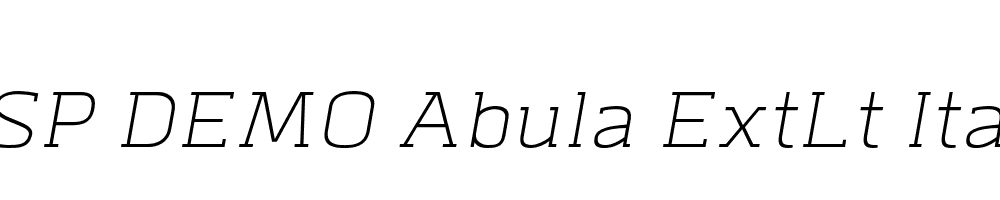 FSP DEMO Abula ExtLt Italic