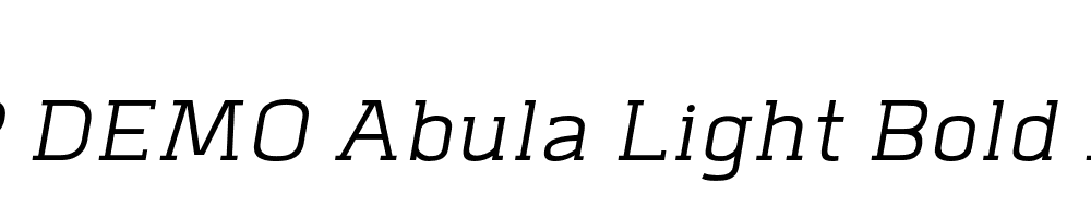 FSP DEMO Abula Light Bold Italic