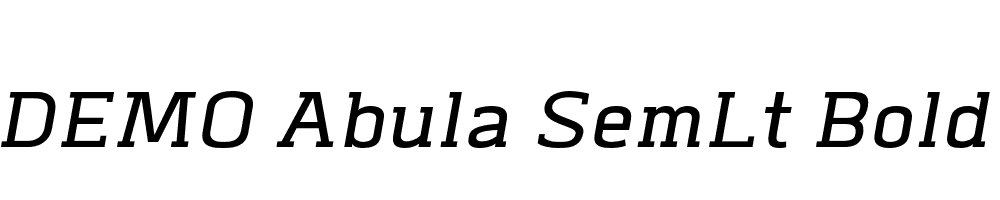 FSP DEMO Abula SemLt Bold Italic