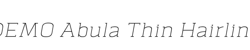 FSP DEMO Abula Thin Hairline Italic