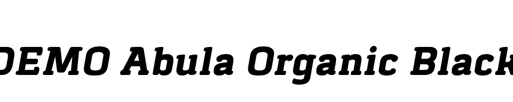 FSP DEMO Abula Organic Black Italic